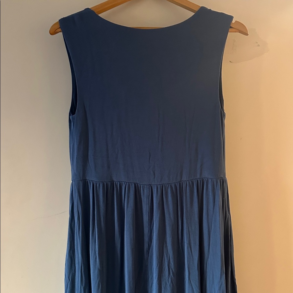 A New day Elegant Blue Sleeveless Dress - Picture 4 of 4